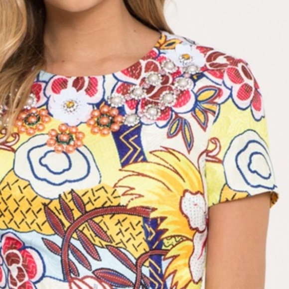 NWT L'Atiste Mod Floral Mini Dress - Picture 4 of 4